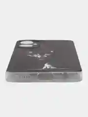 Серый меланж чехол на Tecno Spark 9 Pro / Текно Спарк 9 Про прозрачный, с рисунком, защита камеры