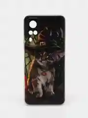 Медный силиконовый чехол на Vivo Y31/Y53s 4G / Виво Y31 прозрачный, с рисунком, защита камеры