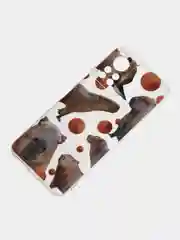 Терракотовый силиконовый чехол на Infinix HOT 11S NFC / Инфиникс Хот 11S NFC прозрачный, с рисунком