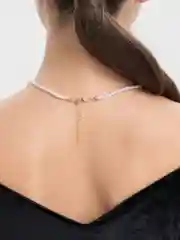 Женское колье из искусственного жемчуга