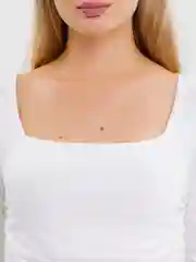 Белый лонгслив женский, с длинным рукавом