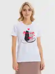 Молочный футболка женская