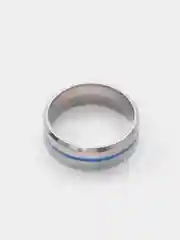 Белый кольцо из стали унисекс стальное