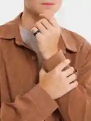 Черный кольцо унисекс