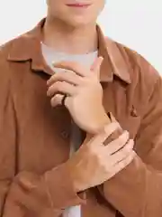 Черный кольцо стальное, унисекс