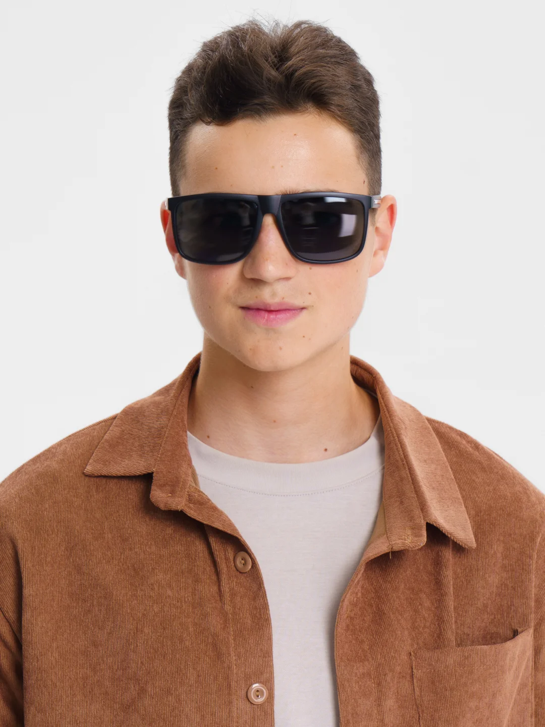 Угольный очки солнцезащитные со стеклянными линзами Marx sunglasses