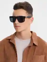 Черный очки солнцезащитные со стеклянными линзами Marx sunglasses