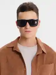 Черный очки солнцезащитные со стеклянными линзами Marx sunglasses