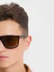 Коричневый очки солнцезащитные со стеклянными линзами Marx sunglasses