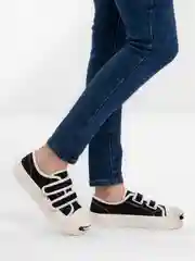 Черный кеды женские на липучке