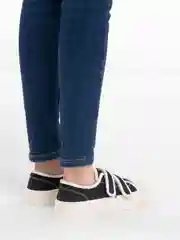Черный кеды женские на липучке