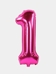 Шар цифра фольгированный 40", цифра 1
