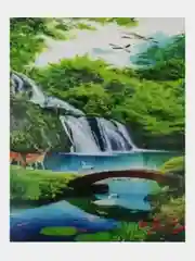 Ледяной алмазная мозаика на подрамнике, 40 х 50 см, "Кул-Шариф, пейзаж,  природа,  лебеди, ангел"