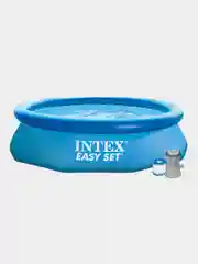 Голубой бассейн Intex Easy Set, фильтр-насос в комплекте, 305 х 76 см, 3853 л