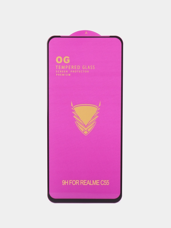 Защитное стекло OG Premium для Realme C55 с набором для наклейки