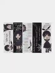 Хром набор .Закладка для книг и учебников Wednesday Addams