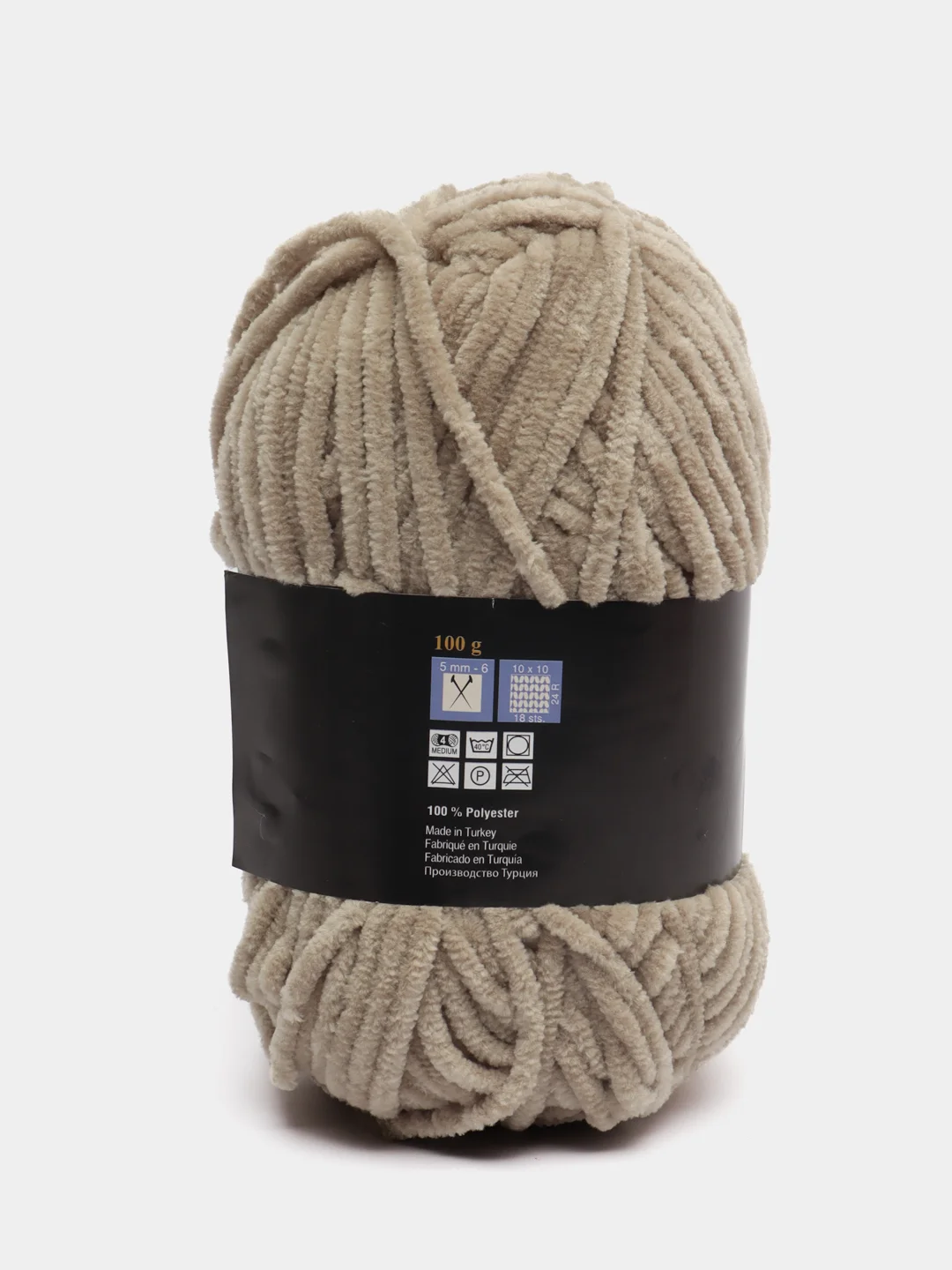 Коричневый плюшевая пряжа Himalaya Bursa Chenille, 100 г, 120 м