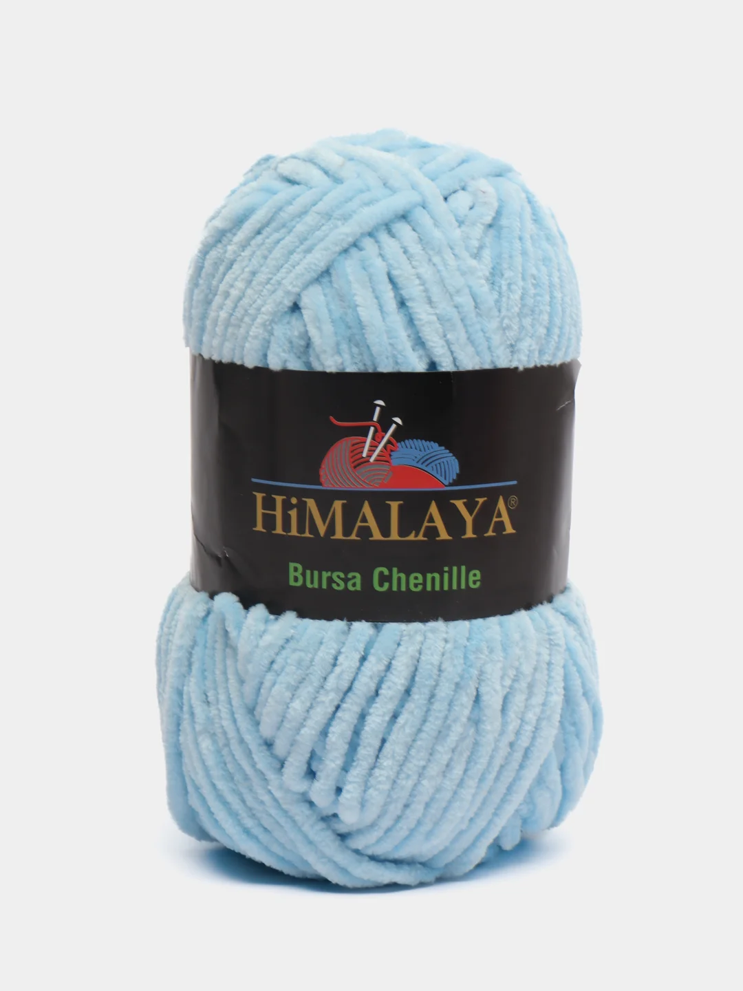 Голубой плюшевая пряжа Himalaya Bursa Chenille, 100 г, 120 м