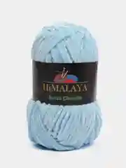 Голубой плюшевая пряжа Himalaya Bursa Chenille, 100 г, 120 м