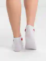 Белый носки женские "Сердце"