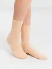 Бежевый зимние термоноски женские