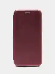 Бордовый чехол книжка кожаный для iPhone 11, 11 Pro, 11 Pro Max, 7/8, 7/8 Plus, XS MaX, X/XS