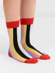 Красный носки яркие унисекс