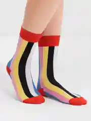 Красный носки яркие унисекс