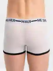 Белый мужские трусы боксеры, сетчатые
