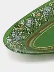 Зеленый селедочница, блюдо для рыбы, стекло