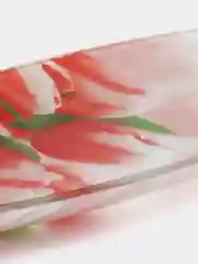 Алый селедочница, блюдо для рыбы, стекло