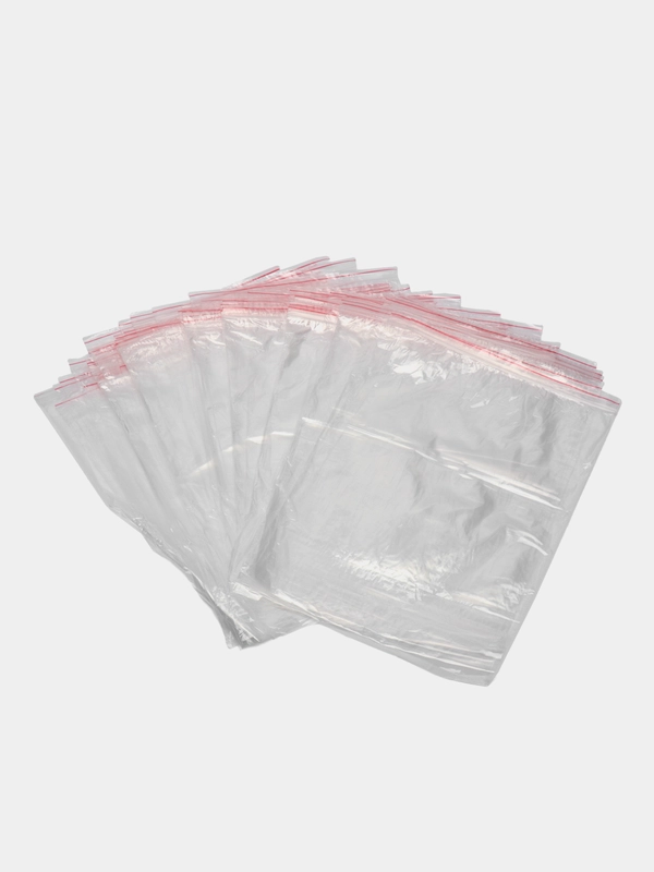 Зип-лок пакеты 35х45 см, 100 штук, гриппер, с замком зиплок (zip-lock)