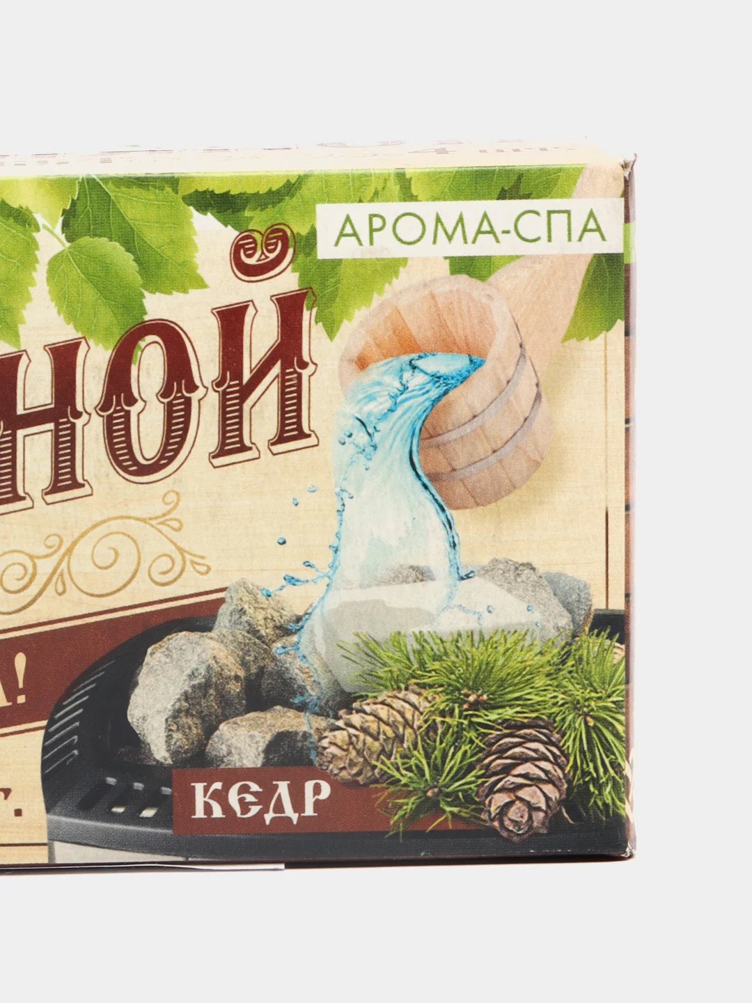 Соляной брикет для бани, с ароматом, 4 штуки
