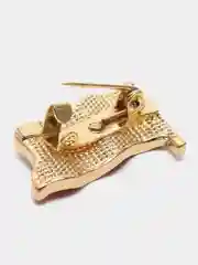 Золотой брошь "Флаг"