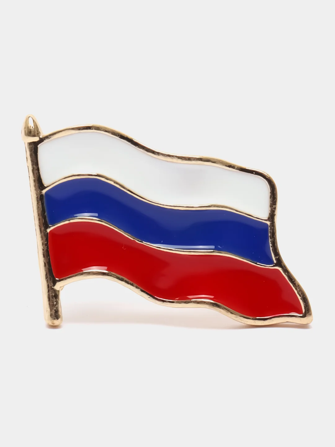 Золотой брошь "Флаг"