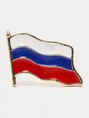 Золотой брошь "Флаг"