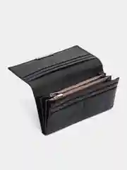 Черный женский кошелек, женское портмоне Canevo & Modern