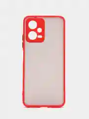 Красный чехол для Xiaomi Redmi Note 12 5G, матовый, пластиковый