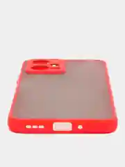 Красный чехол для Xiaomi Redmi Note 12 5G, матовый, пластиковый