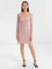 Розовый платье женское, классическое
