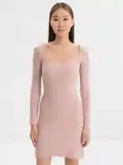 Розовый платье женское, классическое