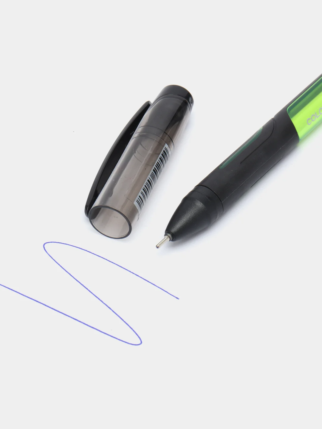 Зеленый ручка шариковая "Color Zone stick" синяя, 0,7 мм