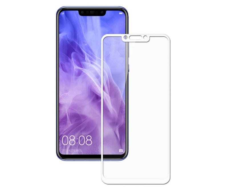 Защитное стекло для Huawei Nova 3/ Nova 3i, с белой рамкой