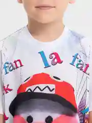 Алый футболка детская
