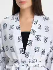 Белый женский пижамный летний костюм