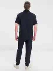 Черный костюм мужской летний