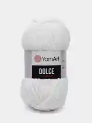Белый пряжа плюшевая YarnArt Dolce (ЯрнАрт Долче)