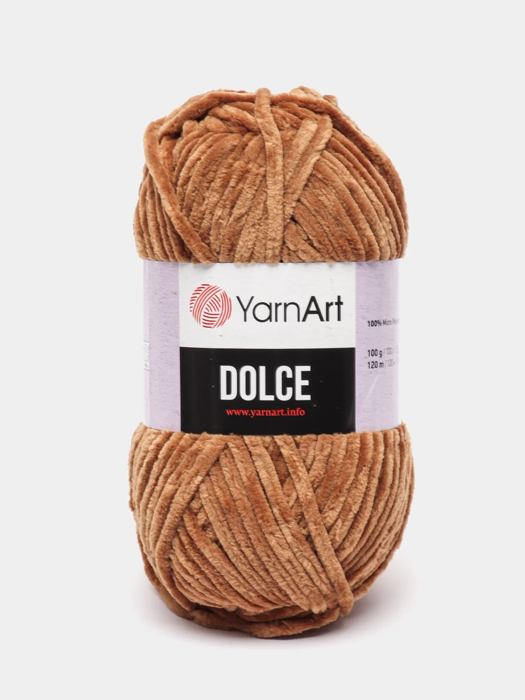 Карамельный пряжа плюшевая YarnArt Dolce (ЯрнАрт Долче)