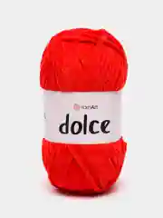 Красный пряжа плюшевая YarnArt Dolce (ЯрнАрт Долче)