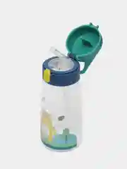 Зеленый бутылка для воды детская, с трубочкой, BPA Free, непроливайка, 500 мл, от 3 лет